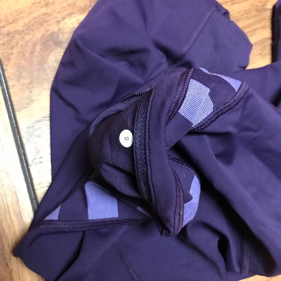 Lululemon" Run Inspire Crop leggings purple - Picture 12 of 16